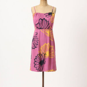 Anthropologie Agave Burst Dress Floral Sundress Removable Straps, Sizes 12 & 14